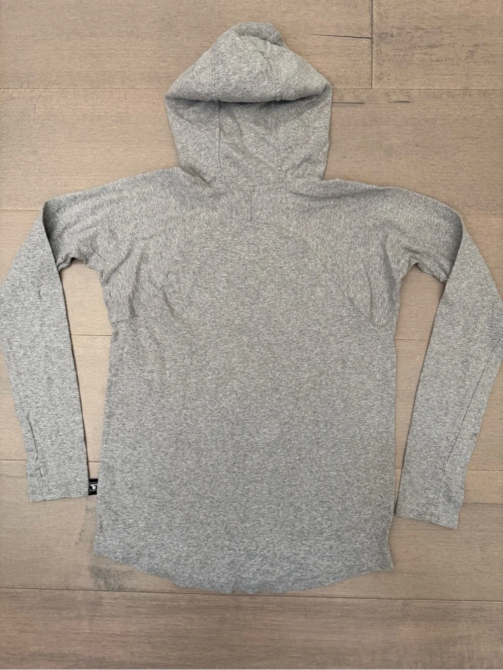 NUNUNU Gray Ninja Mask Hooded Shirt, Unisex size 12-14 - Picture 9 of 9